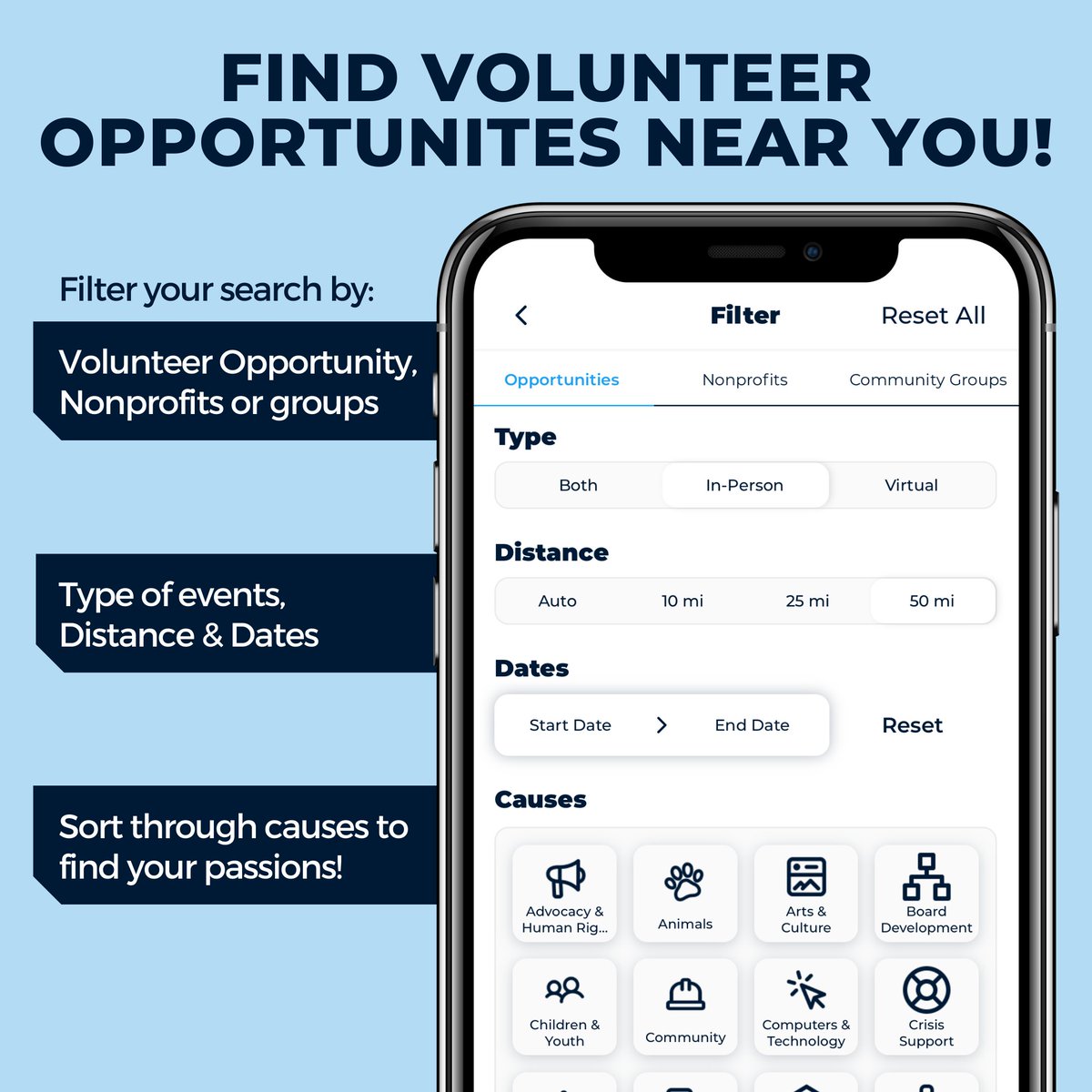 Ready to make a difference in your community? 🌟 Explore local volunteer opportunities with Rayze and filter your search for the perfect match. Your caring spirit is needed! 💙 #Volunteer #Rayze #VolunteerMatch #VolunteerWeek