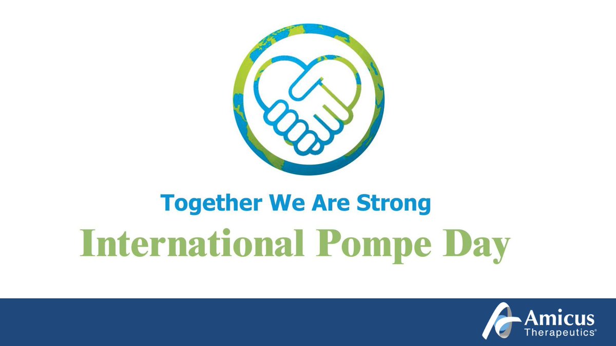 At Amicus, we are dedicated to improving the lives of people living with Pompe all over the world. On today’s International Pompe Day, we are proud to join the Pompe community in raising awareness. #InternationalPompeDay #Pompedisease #AmicusCares