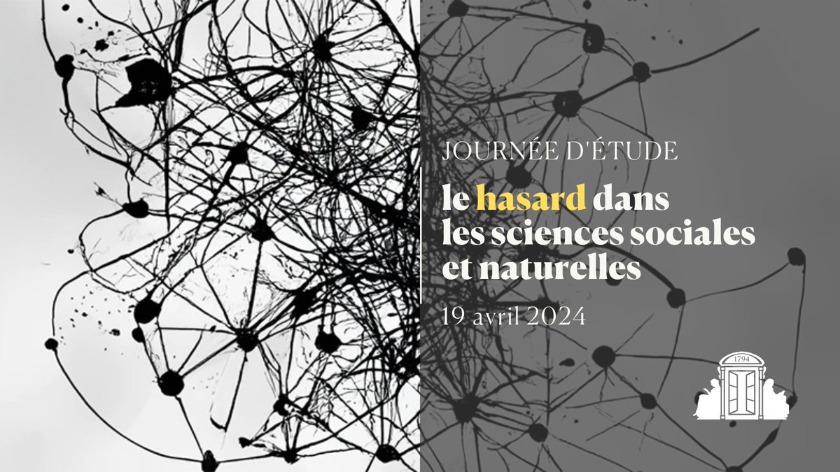 🔎 Comment la notion de #hasard est t-elle utilisée en #science pour désigner la cause d’un événement ou d’un phénomène ? RDV pour en débattre demain à l'ENS @psl_univ à l'occasion d'une journée d'étude. Pour en savoir plus 👇 psl.pulse.ly/ocfwcw7q1f