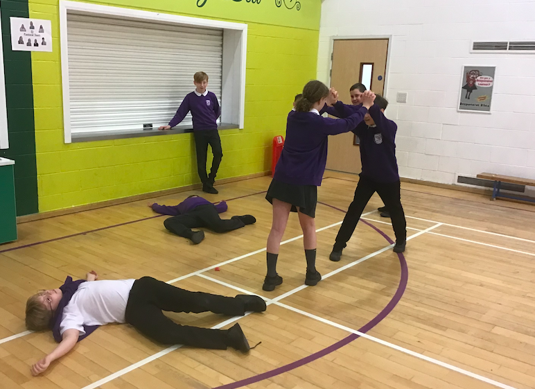 NCPS_Year6's tweet photo. Y6 participated in a Romeo and Juliet drama workshop this morning; everyone was engaged and enjoyed the session! Well done USA/Morocco class! @altrudrama https://t.co/OiD3CbSlbe