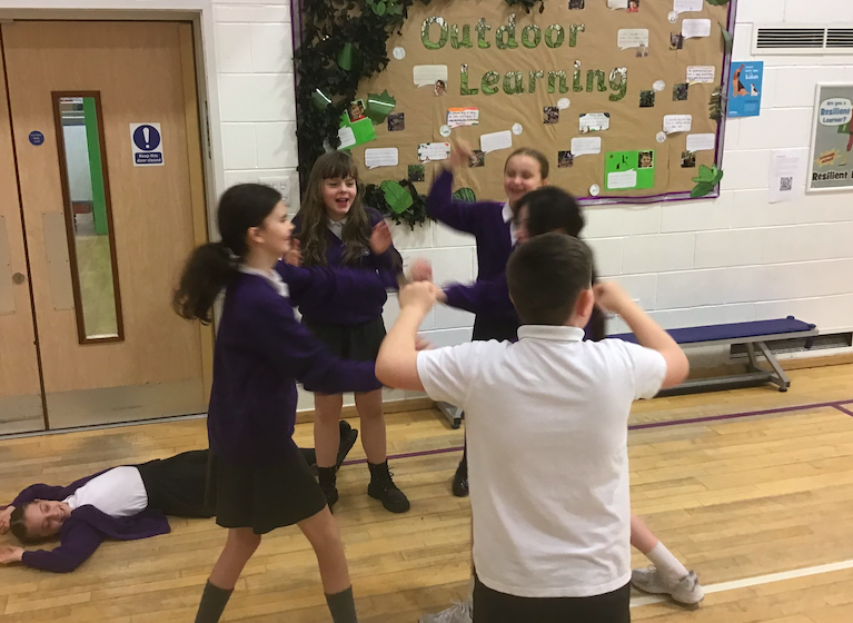NCPS_Year6's tweet photo. Y6 participated in a Romeo and Juliet drama workshop this morning; everyone was engaged and enjoyed the session! Well done USA/Morocco class! @altrudrama https://t.co/OiD3CbSlbe
