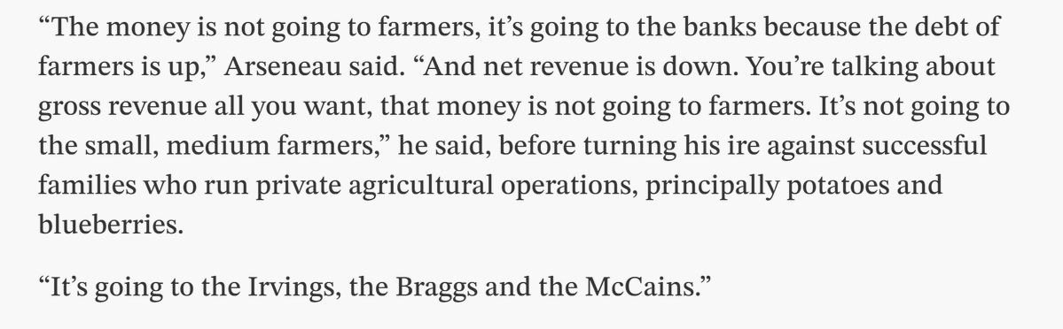 "FAMILY FARMS IN CRISIS"

THE VULTURES ARE CIRCLING   
Great news for the 1% &amp; buyout firms like KKR, investment firms like Blackrock , tax funded pension plans like Ontario Teachers Pension Plan  and con-men like Bill Gates   

 thespec.com/news/canada/fa…