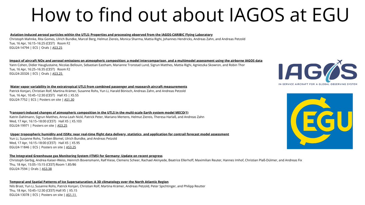 How to find @IAGOS_RI at #EGU24