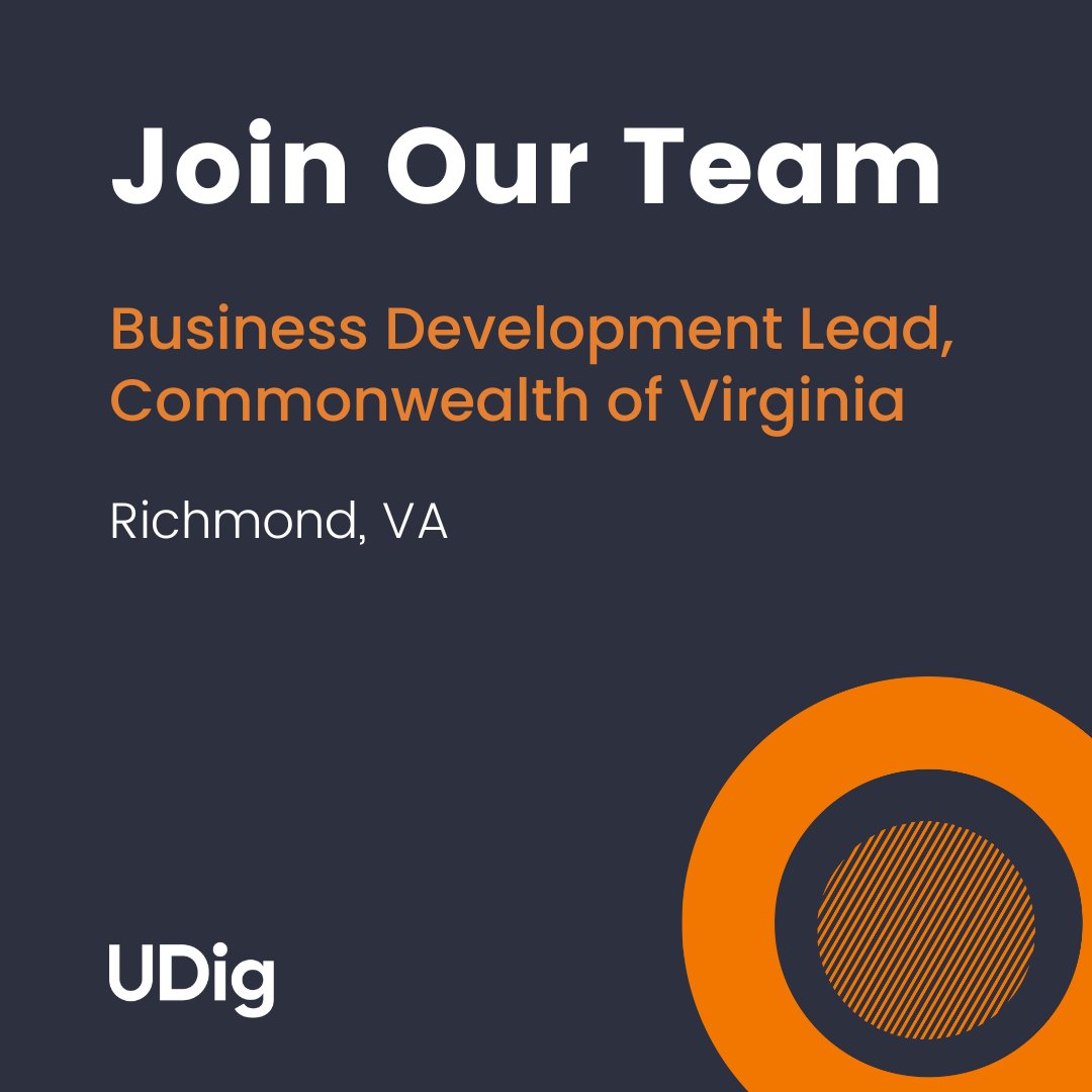 We're hiring! udig.com/careers/job-li… #businessdevelopmentlead #richmondva