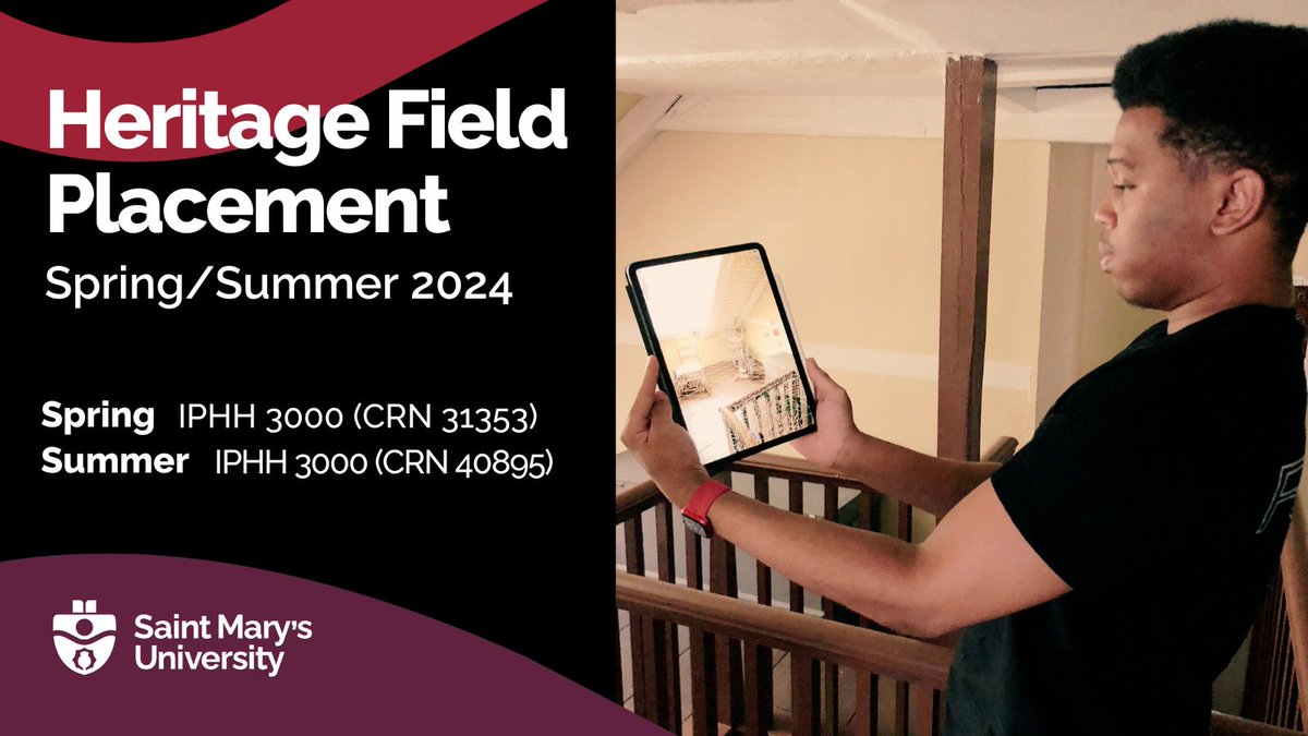 Earn @smuhalifax course credits while working at museums, archives and heritage sites! IPHH 3000: Heritage Field Placement is available in the spring and summer terms. Learn more: smu.ca/iphh/placement… #heritage #history #nshistory #cdnhist #culturalheritage #artswithimpact