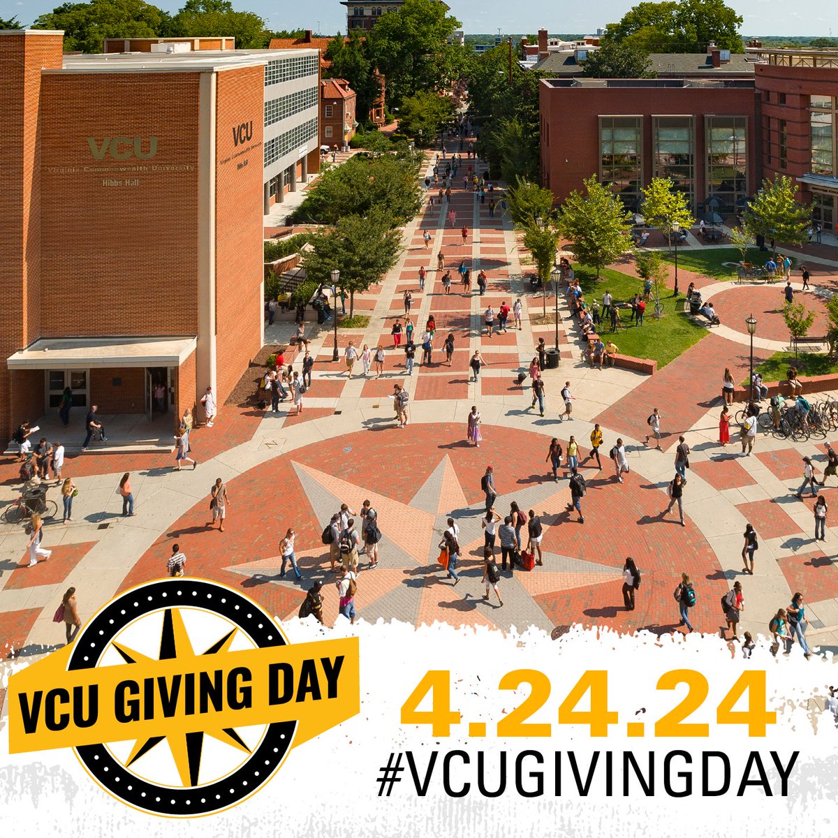 #VCU’s 3rd annual Giving Day is on April 24. You and your fellow Rams — alumni, students, parents, faculty, staff, retirees, caregivers and many more — come together to support the scholarships, research and initiatives that transform our community. Visit: givingday.vcu.edu