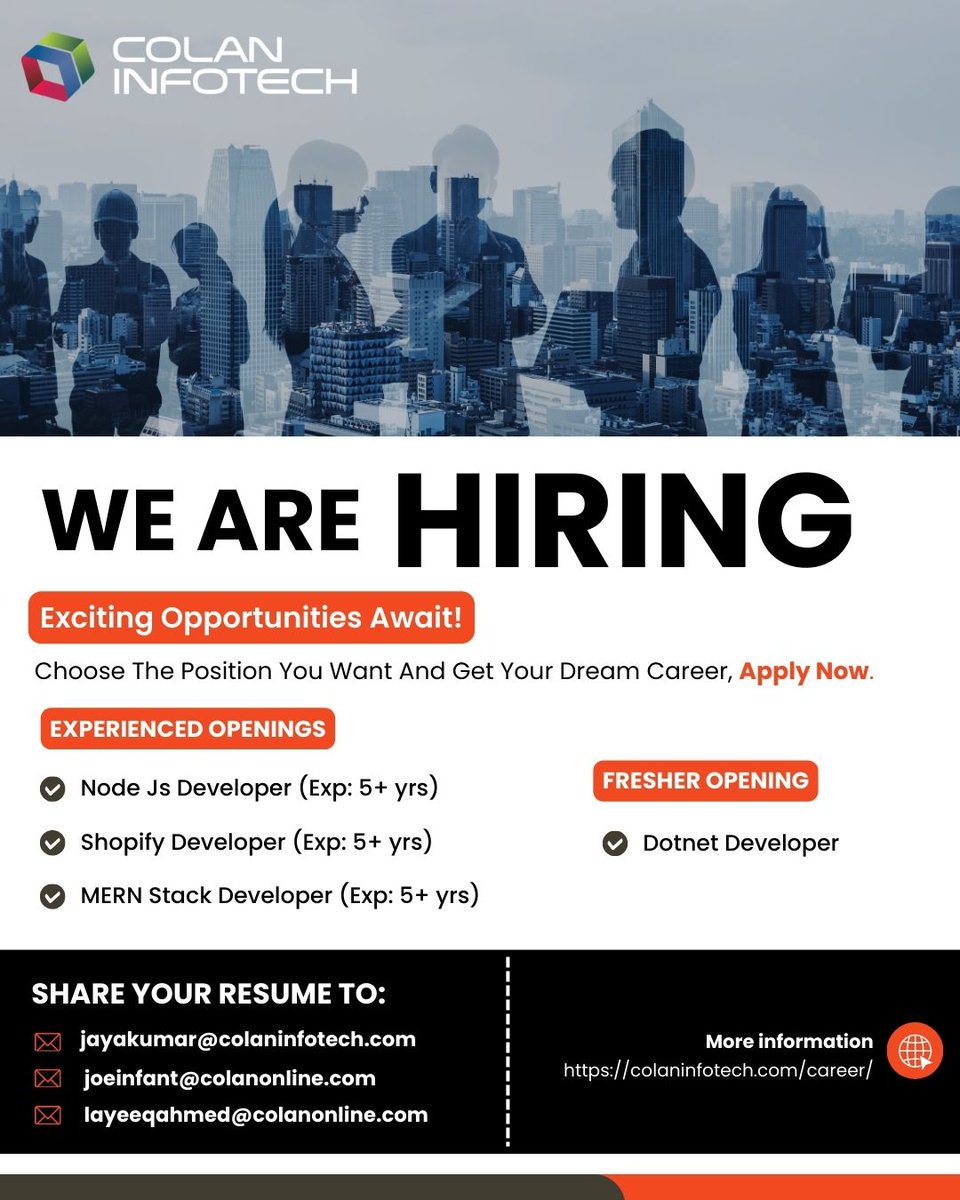 Ready to launch your tech career or take your development skills to the next level? We're seeking talented individuals to join our dynamic team!
#techcareers #developerjobs #programmingjobs #chennaijobs #wearehiring #nowhiring #memes #Nayanthara #SalmankhanHouseFiring