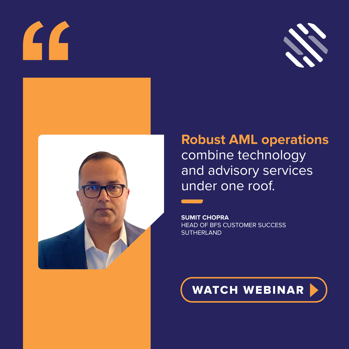 Enhancing your AML operations can streamline processes, reduce unnecessary effort, and decrease reputational risk when aligned with your overall business value. Catch our on-demand webinar to find out how. bit.ly/3PtNDfN #AML #Compliance #Webinar