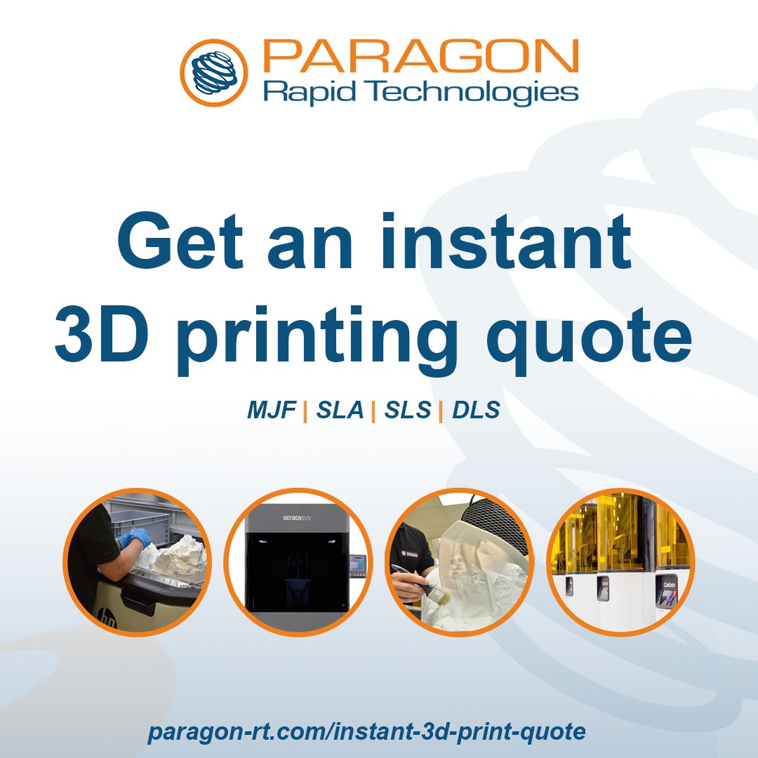 ParagonRT's tweet photo. Time is precious, especially when it comes to bringing your projects to life. That's why we've revolutionised the quoting process at Paragon Rapid Technologies with our Instant Quote feature! ⏱

https://t.co/kvQVxvLhVm

What do you want to make today? https://t.co/tBeMjmWkcB