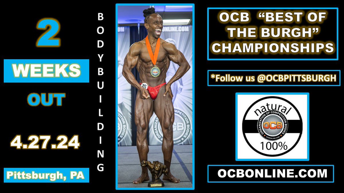 SonshineFitness's tweet photo. LAST DAY TO ENTER THIS AWESOME SHOW💪💪💪 DON’T MISS IT‼️

👊ENTER HERE:
https://t.co/4V93MSxNe7

#2WEEKSOUT
#ocbpittsburgh #bestoftheburgh #Enternow #PittsburghPA #procard #letsgo https://t.co/aUY1aGiReT