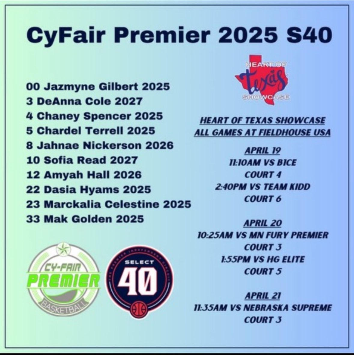 We’ll be at the ❤️ of Texas this weekend. @cyfairpremier @PBRhoops