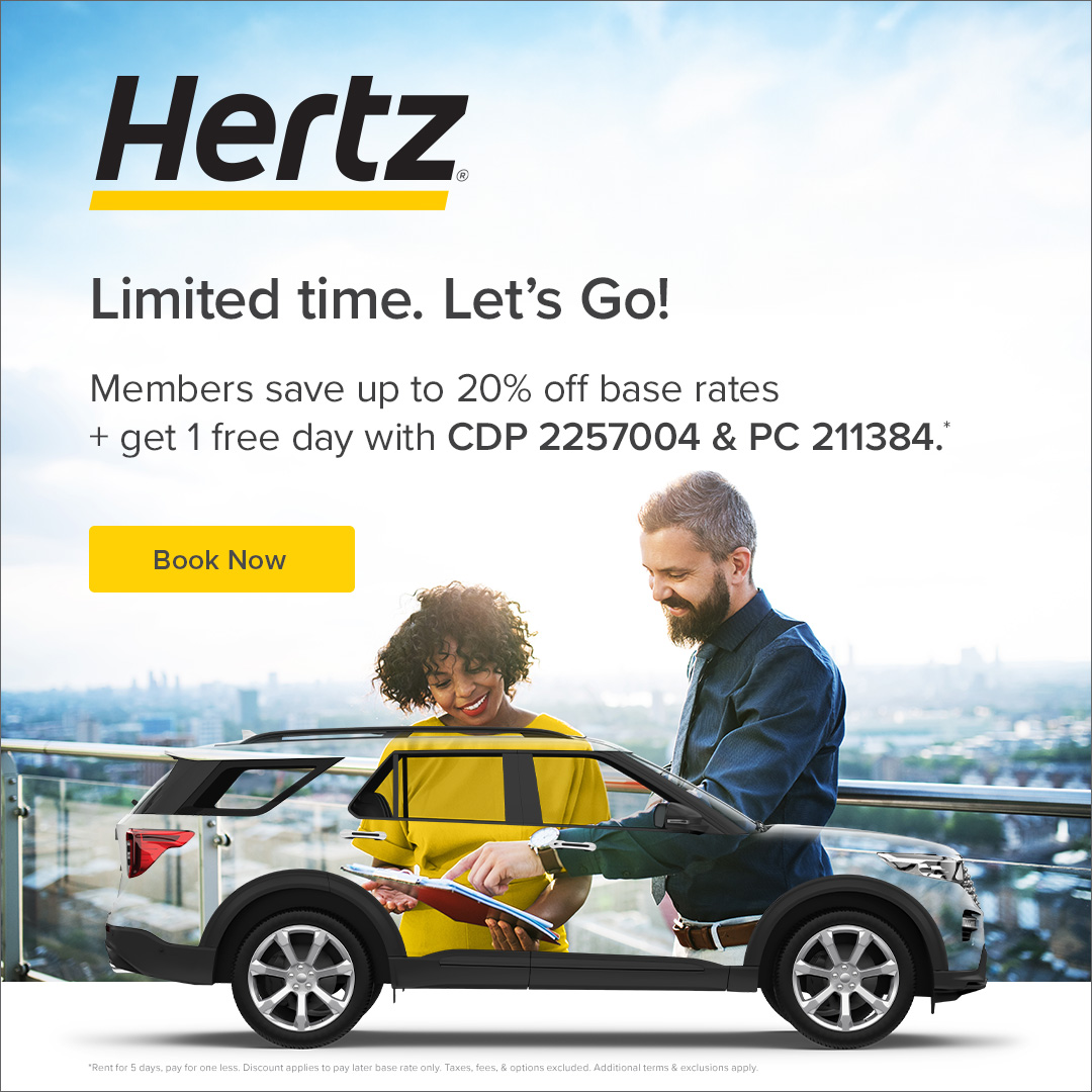 Be where your law firm needs you. Members save up to 20% off Hertz base rates + get 1 free day with discount code. *Exclusions apply tinyurl.com/statebaroftexa… #MemberBenefitMonday #Ad #Sponsored