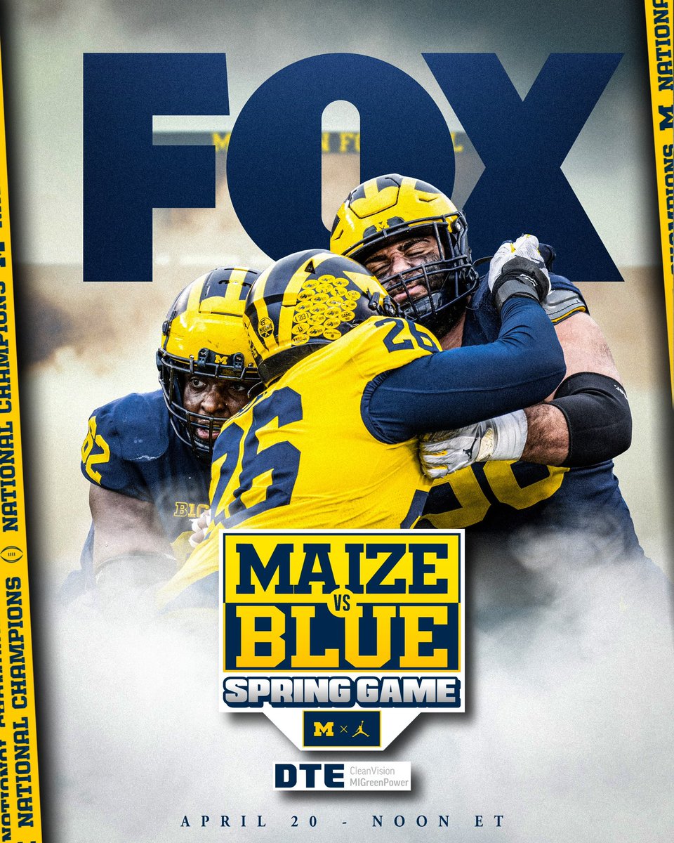 Spring Game. Saturday. Big House. Be there! #GoBlue