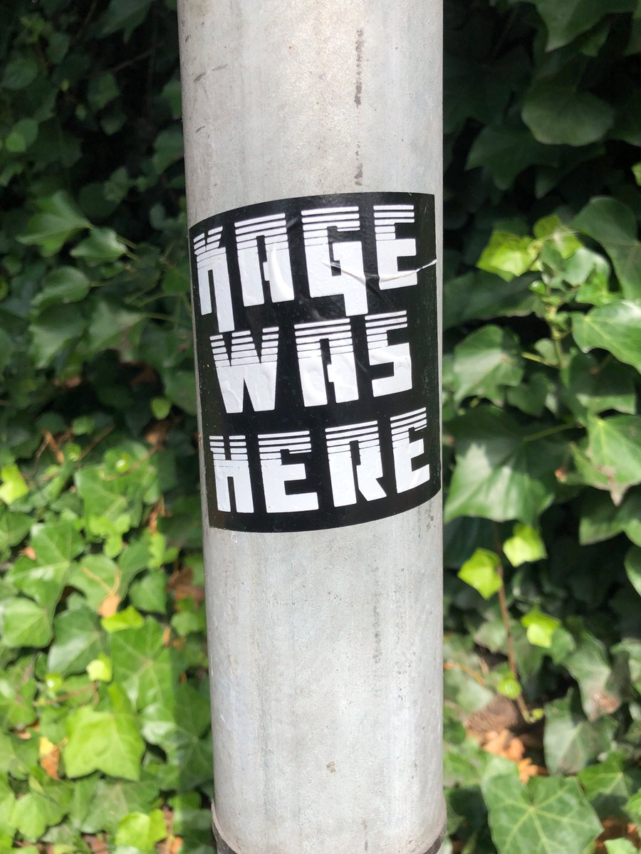 Iammattwatts's tweet photo. @MindOfKage Is this your sticker and would you be up for chatting to me about it for a short documentary? https://t.co/USZ1SE1hG2