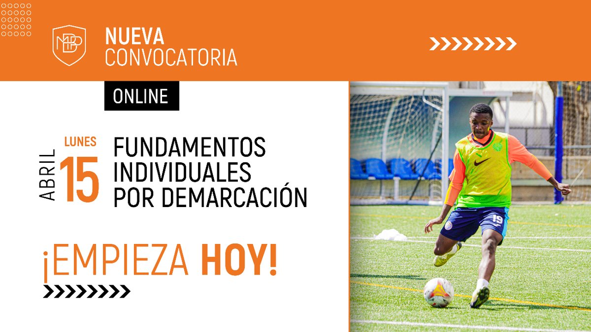 Inscríbete y empieza hoy ⚽️ Nueva convocatoria del curso online de Especialista en Fundamentos Individuales por Demarcación 🔗 wa.link/1w6j49