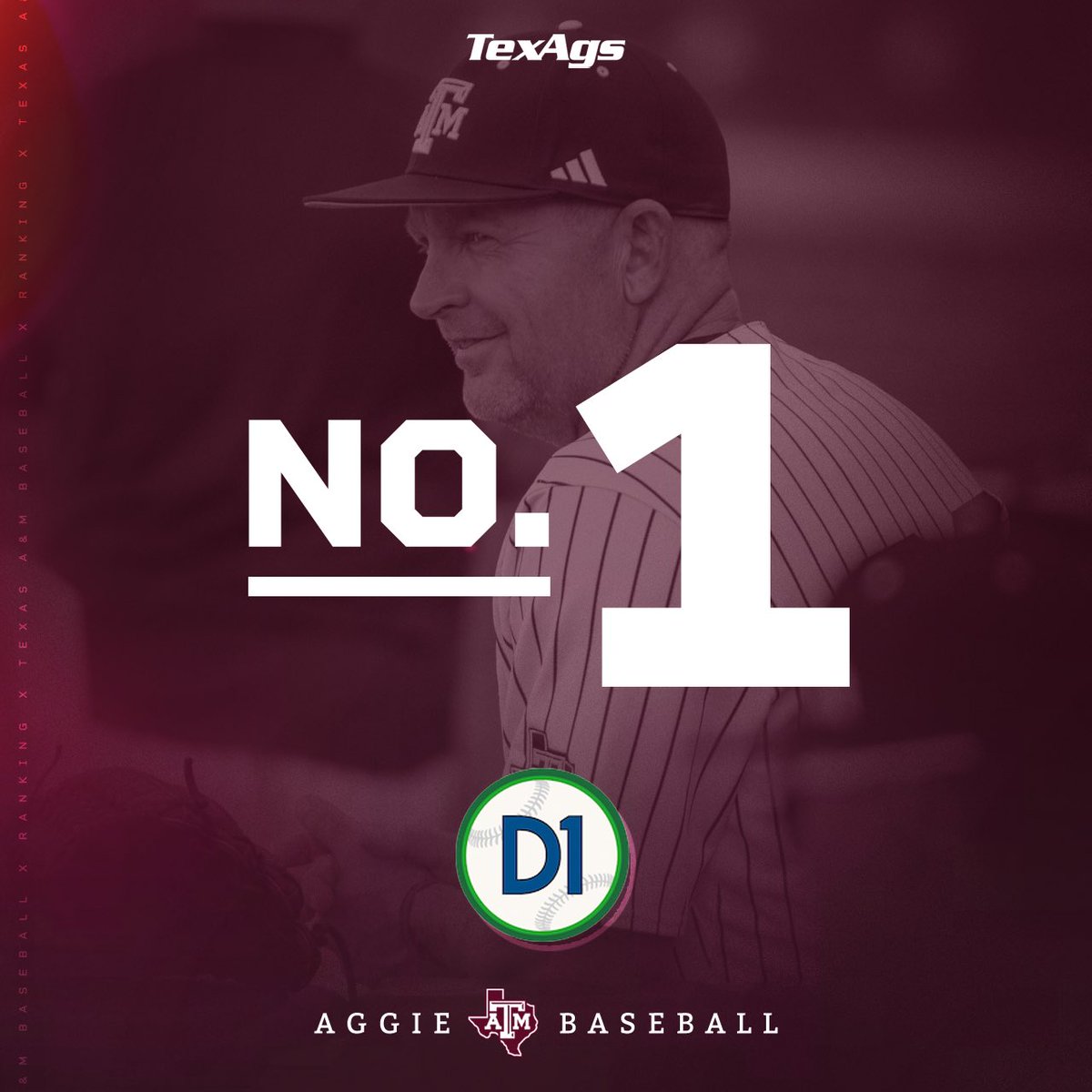 Ranked No. 1 in the nation? Good. #GigEm 👍