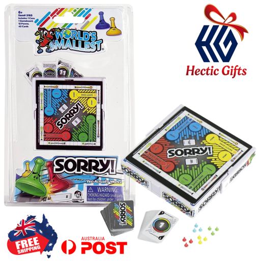 NEW - The World's Smallest Sorry! Board Game

ow.ly/gJ5s50PF6vj

#New #HecticGifts #SuperImpulse #SI #WorldsSmallest #Sorry #BoardGame #Minature #Game #Collectible #ReallyWorks #FreeShipping #AustraliaWide #FastShipping