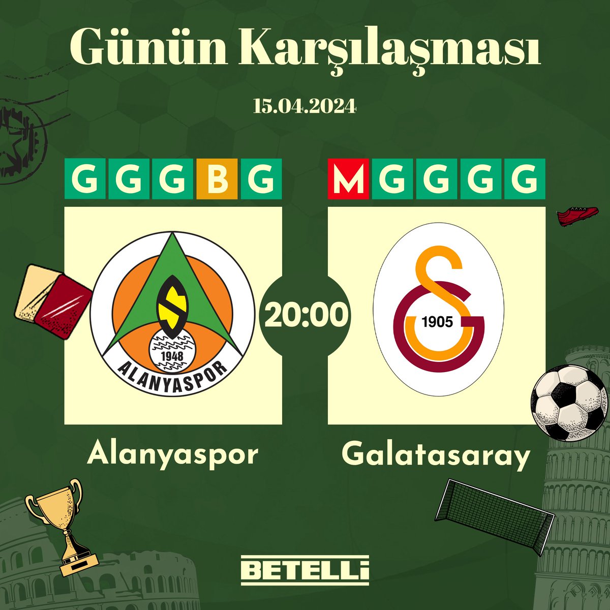 ⚔ Süper Lig'de Alanyaspor son 4 maçını kazandı. Galatasaray ise ligde 19 maçtır kaybetmiyor. Bu maça özel market seçenekleri için #Betelli seni bekliyor! Betelli Giriş: bit.ly/47aoXP0