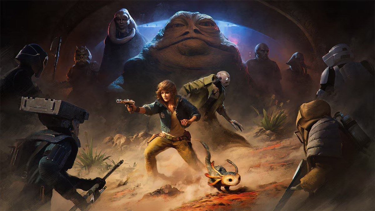 JVCom's tweet photo. La mission avec Jabba dans Star Wars Outlaws sera payante ! 

Elle sera exclusivement accessible aux joueurs ayant opté pour l'édition Gold ou Ultimate.

Pour rappel, le jeu sortira le 30 août prochain sur PC, PS5 et Xbox Series X/S. https://t.co/0F0DjFcVzN