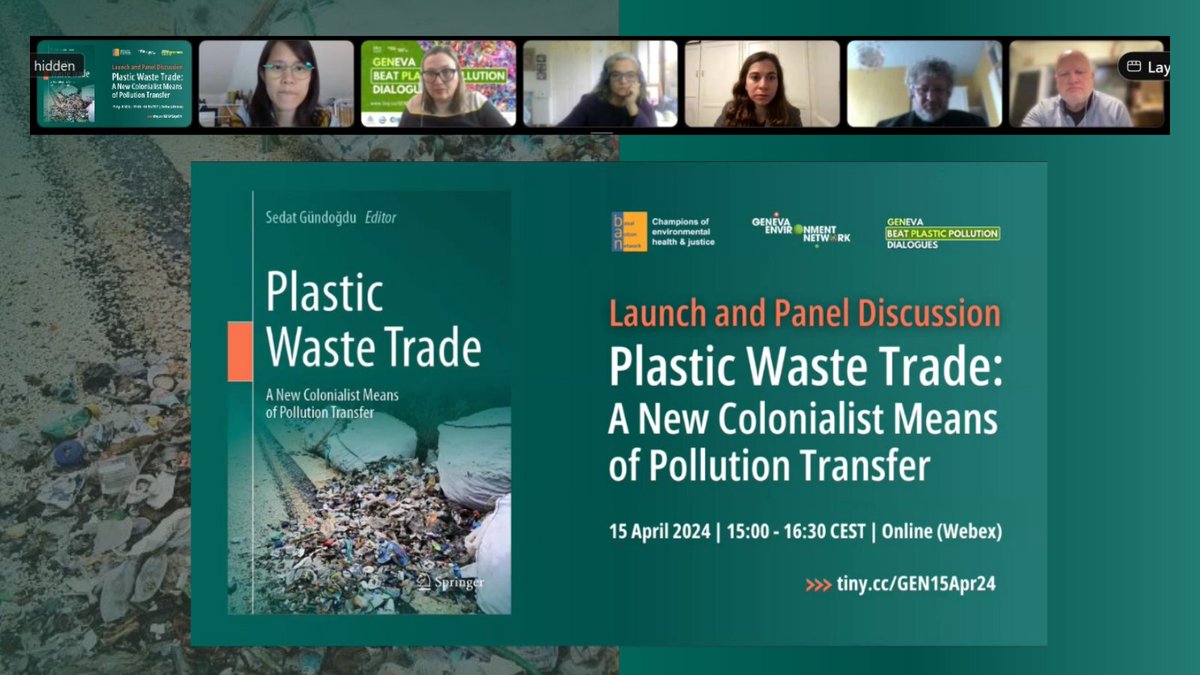 #Live now! Join this #GENeva #BeatPlasticPollution Dialogue for a discussion on #PlasticWasteTrade colonialism & the role of the #PlasticsTreaty in addressing its issues. ▶️ tiny.cc/GEN15Apr24 📽️ youtube.com/watch?v=wVF4H9…