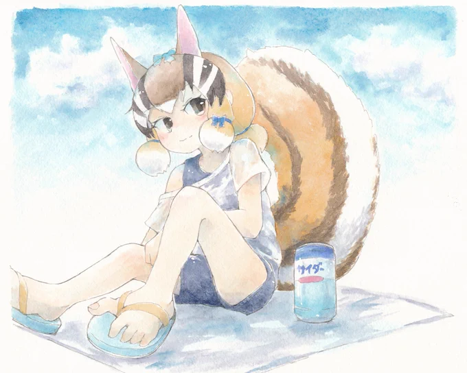 #気温が高いので気が早いが水着絵が見たい 水着っぽいのこれしかなかった 