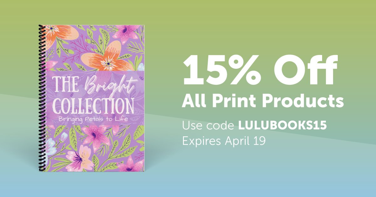 Need a sign to add something new to your library? This is it! Take 15% off all print books when you use promo code LULUBOOKS15 at checkout, now through Friday, April 19th. 📚 bit.ly/3VW25km