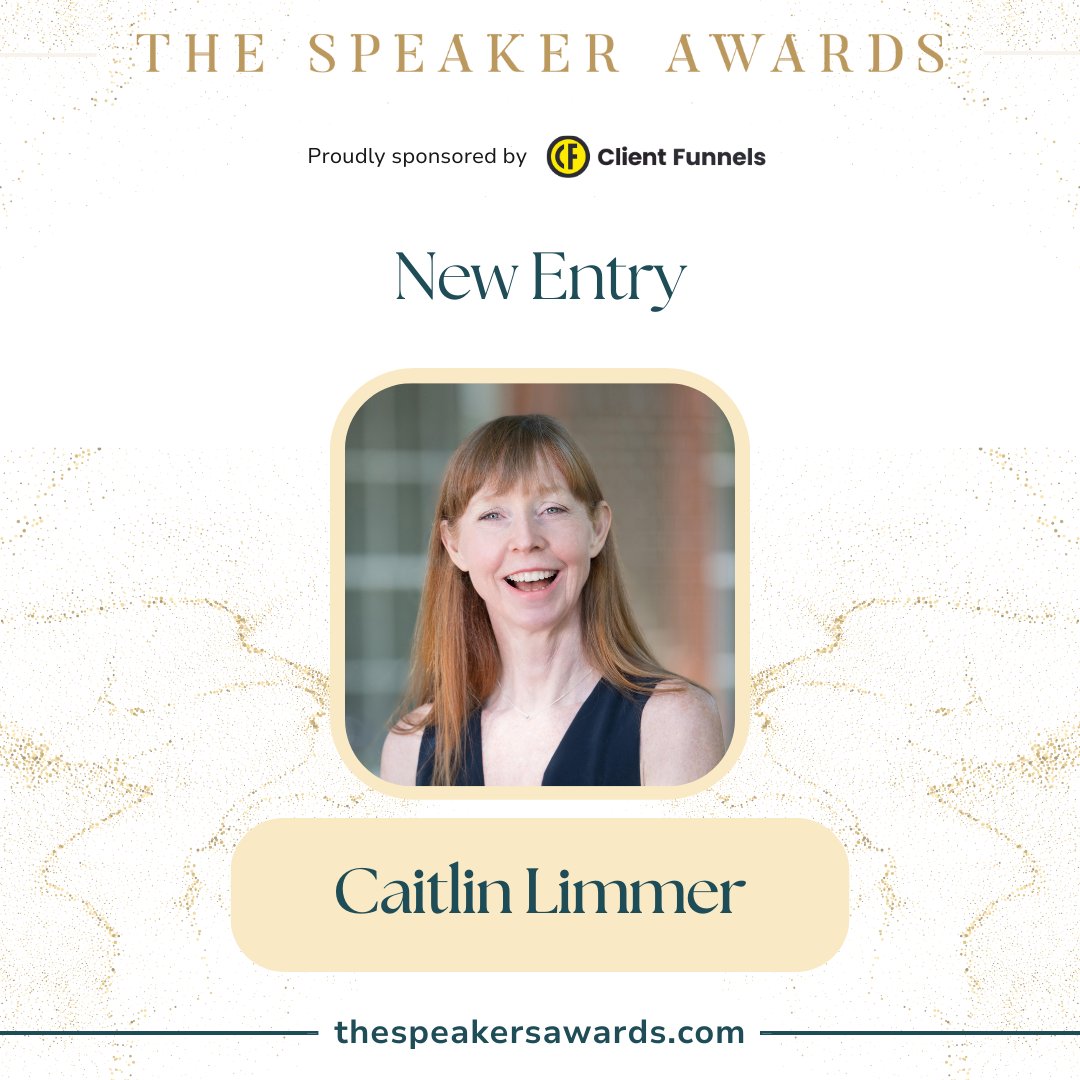 Congrats to Caitlin Limmer (ACC) for entering the Speaker Awards 2024 sponsored by ClientFunnels! 🌟

Entries open till April 21st. Apply now: thespeakersawards.com

#TheSpeakerAwards #TheSpeakerAwards2024 #PublicSpeaker #PublicSpeaking