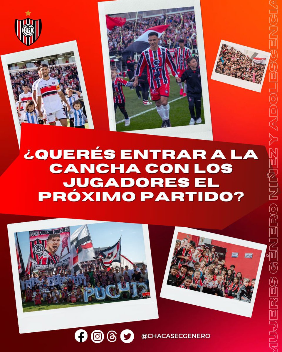 ChacaSecGenero's tweet photo. 🇾🇪 La secretaría de mujeres, género, niñez y adolescencia del club invita a todos los niños y niñas fanáticos del funebrero a participar de la salida al campo de juego junto a los jugadores en los próximos partidos que @chacaoficial dispute en condición de local. https://t.co/BZAAkMoCct