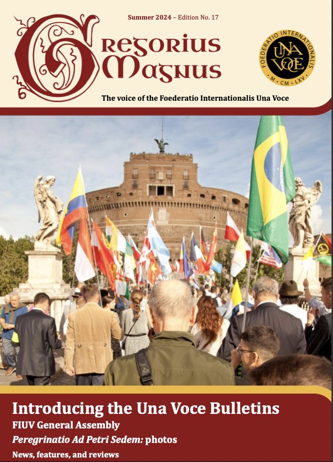The latest edition of Gregorius Magnus – the voice of the Foederatio Internationalis Una Voce @UnaVoceOfficial – is now on Issu. Read a copy online here: issuu.com/gregoriusmagnu…