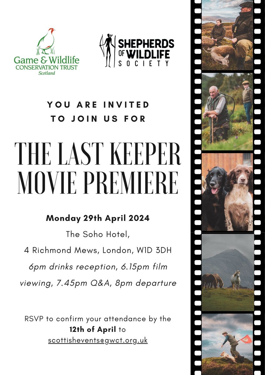 🚨BREAKING NEWS 🚨 We have limited tickets now available to our London screening 📽️ of The Last Keeper. 🎟️Tickets are just £10 with the proceeds supporting @wildshepherds Society and @GwctScotland. Book here 👇 gwct.org.uk/events/calenda…