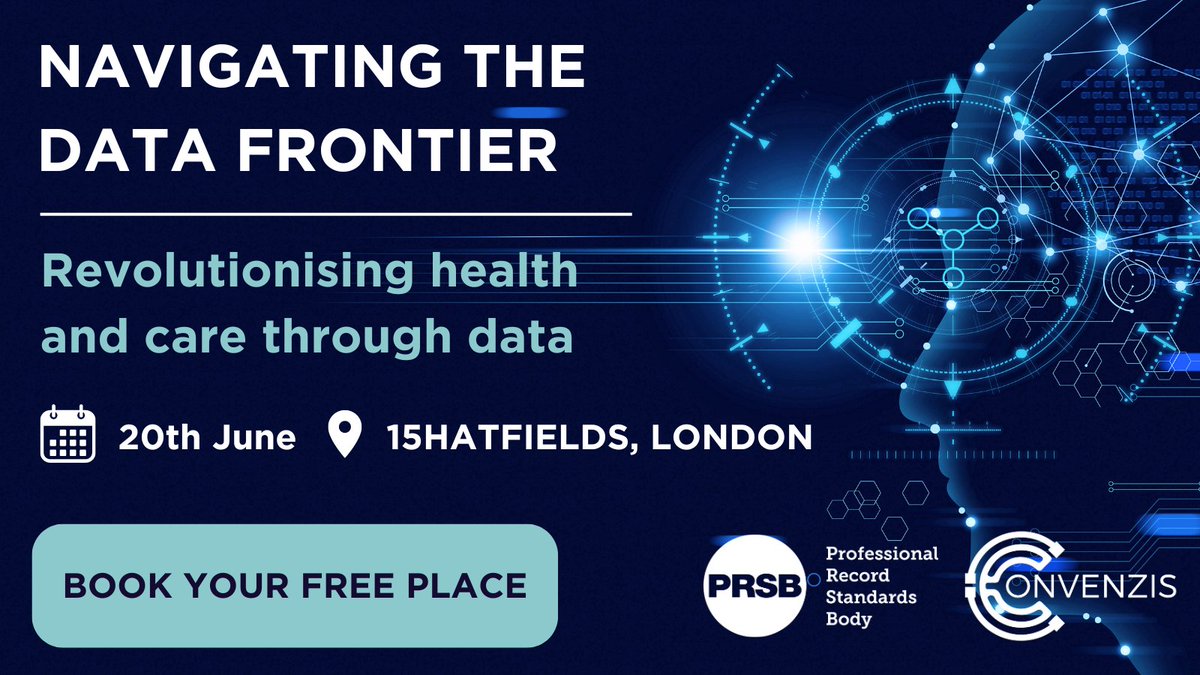 Join our in-person conference with @Convenzis_Group, which will be a vivid platform to convene and address the critical challenges and opportunities in #DigitalHealth, bringing together industry leaders and specialists: hubs.li/Q02sSmrF0 #NavigatingtheDataFrontier
