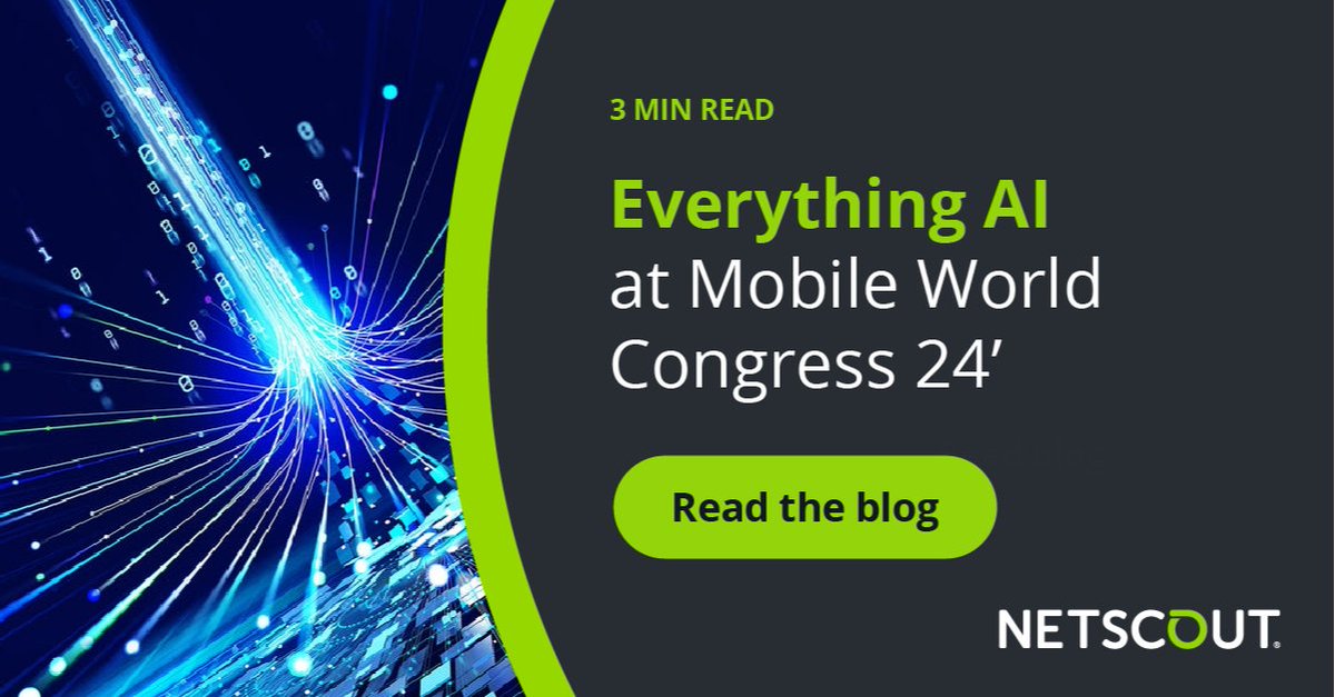 Delve deeper into the buzz surrounding #AI and #AIOps at #MWC24! 

While AI steals the spotlight, what about the other challenges in telecommunications? Let's discuss —from workforce automation to the need for more compelling #5G business cases. @NETSCOUT bit.ly/4azeS0t