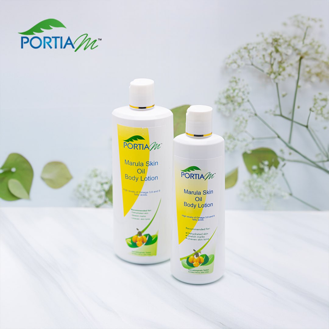 The Marula Body Lotion is a  Rich whipped and deeply hydrating Body lotion that gives the skin a long-lasting moisture.

Just what your skin needs to keep hydrated 🌹✨

Note : it’s comes in   250ml  and 400ml.

#portiamskincare 
#sharetheglow