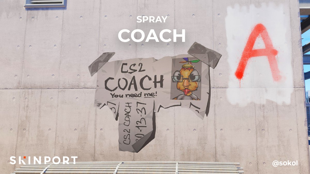 Here are some Sprays from the Workshop: - Spray | CT Sad Hamster by Samu. - Spray | Coach by sokol - Spray | Party_mode 1 by Quzga, MultiH & Debski Which one do you like the most?