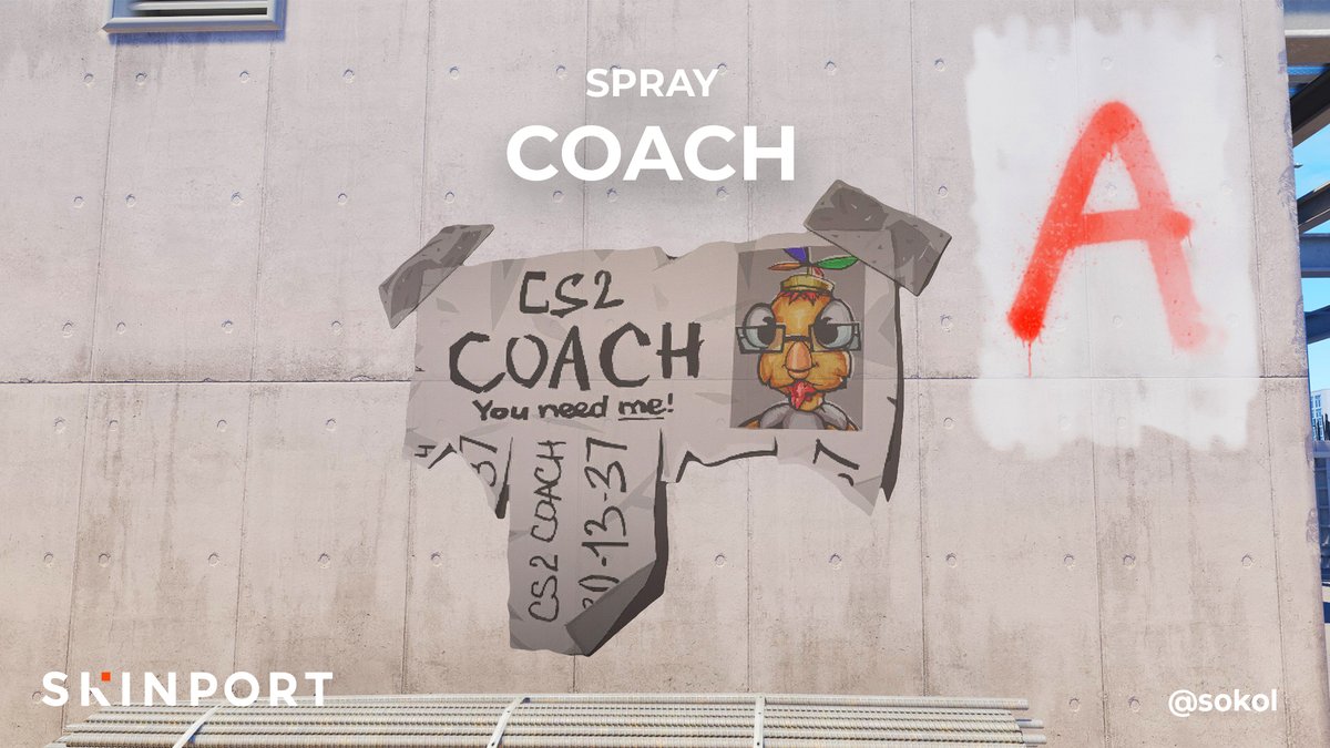 Here are some Sprays from the Workshop:

- Spray | CT Sad Hamster by Samu.
- Spray | Coach by sokol
- Spray | Party_mode 1 by Quzga, MultiH &amp; Debski

Which one do you like the most?