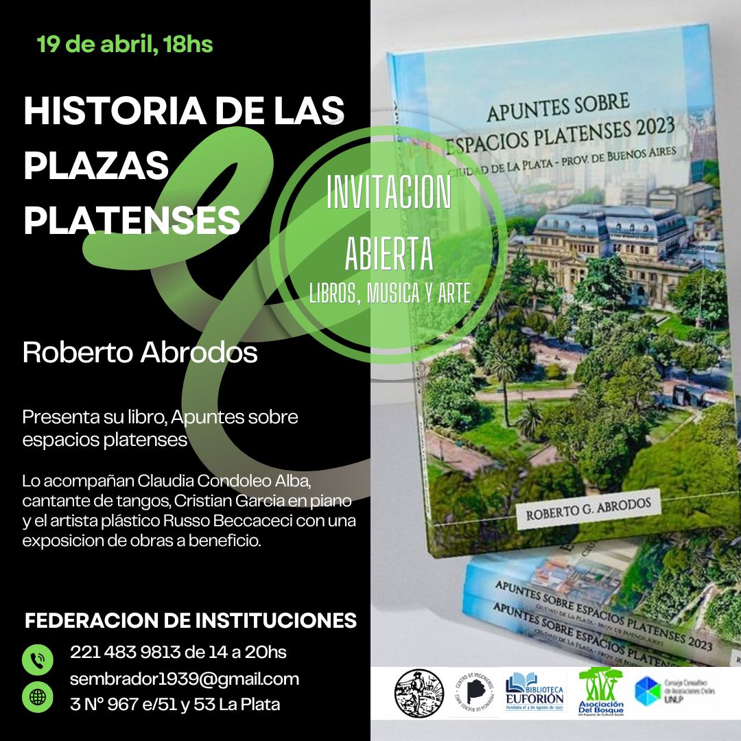 Los esperamos! 19 de abril, 18hs en la Federación