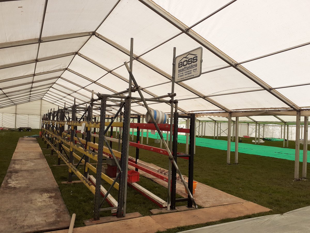 Thank you to Boss Scaffolding for securing our stillages - all ready to put the beer up now 🍺🍺