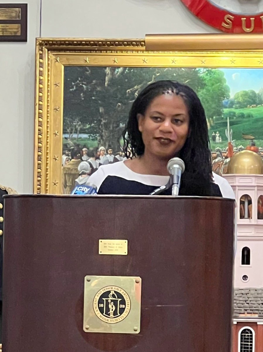 We’re proud to help support #women #Veterans. #Boston Women Veterans Roundtable at Faneuil Hall was an opportunity to learn &amp; listen. Our brd member <a href="/ktaylor1026/">Dr. K Taylor</a> &amp; chief of staff Laura Sanchez attended.
Great remarks fr <a href="/mayorwu/">Mayor Michelle Wu 吳弭</a> <a href="/LydiaMEdwards/">Lydia Edwards</a> <a href="/RobSantiagoVets/">Robert Santiago</a>
#FemaleLeadership