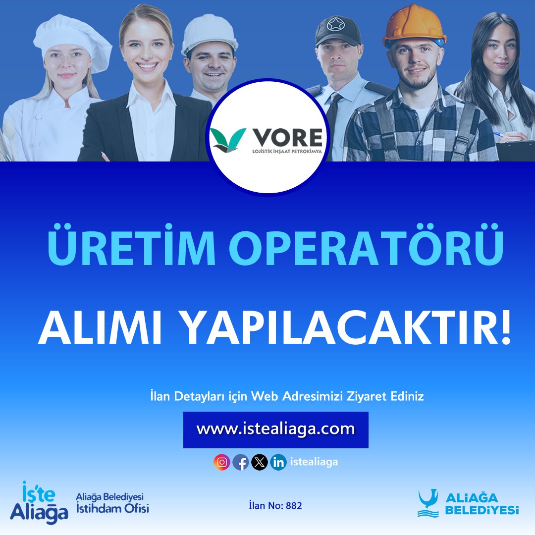 Firma bünyesinde çalıştırılmak üzere 'Üretim Operatörü' alımı yapılacaktır.
⁣
İlana Başvuru için Hemen Üye Olun⁣
🔹 istealiaga.com

#izmir #aliağa #aliağabelediyesi #insankaynakları #istihdam #işilanları #aliağaişilanları #izmirişilanları