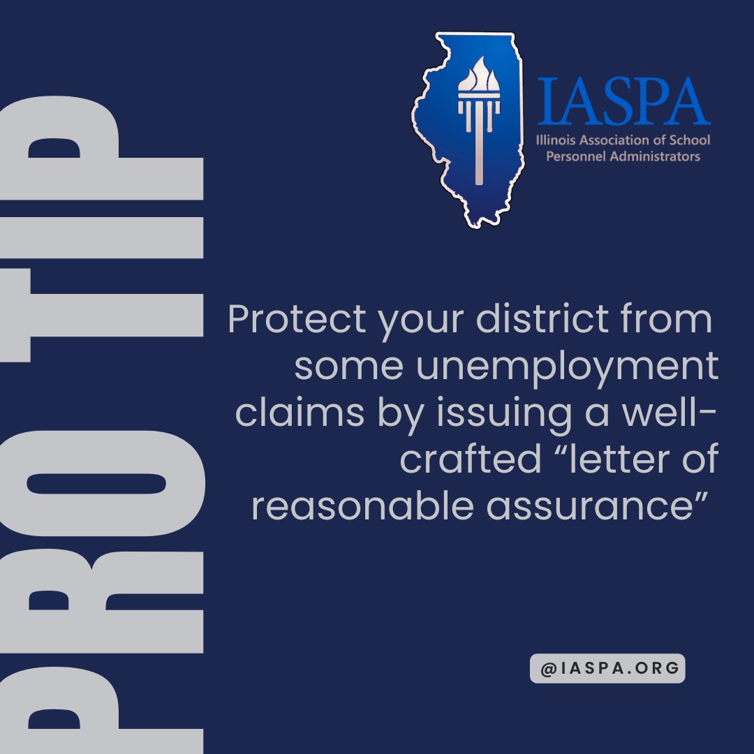 This week's #TuesdayTip is to remind 💯#ILHRLeaders of the importance of a well-crafted 'letter of reasonable assurance'. For 🔥advice on this topic follow the link below. 👇 experian.com/blogs/employer…