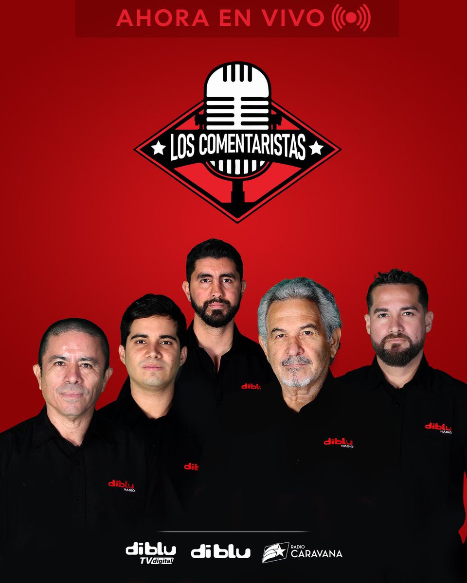 🔴 ¡AL AIRE! en #LosComentaristas 📻 🎙️ @mariocanessa 🎙 @CarlosGalvez21 🎙️ @andresponce28 🎙️ @CarlosXArguello 🎙️ @PatoCornejo 👉🏻Escúchanos por radiocaravana.com o míranos por DibluTV: youtube.com/live/y7ZqVAcC_…