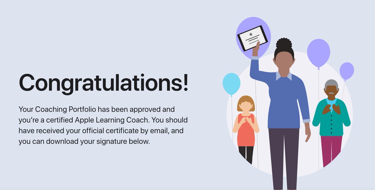 Officially an Apple Learning Coach! #edutwitter