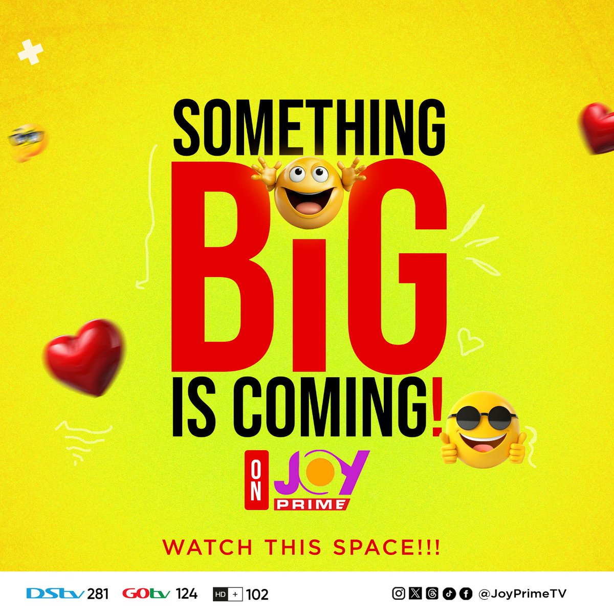 JoyPrimeTV's tweet image. Are you ready for this reveal?  Something huge is about to hit Joy Prime. Stay tuned! #TheUltimateExperience