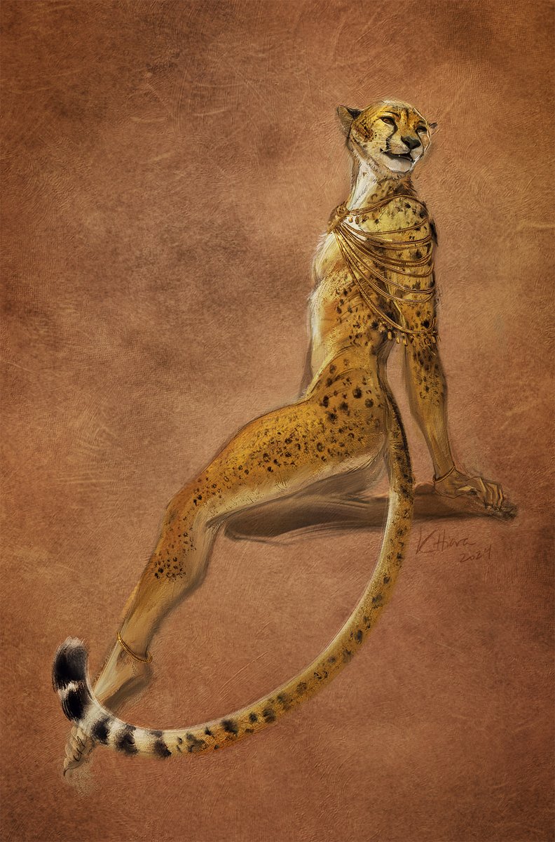 An experimental piece for Chase the cheetah; thank you for being my test subject! ✨