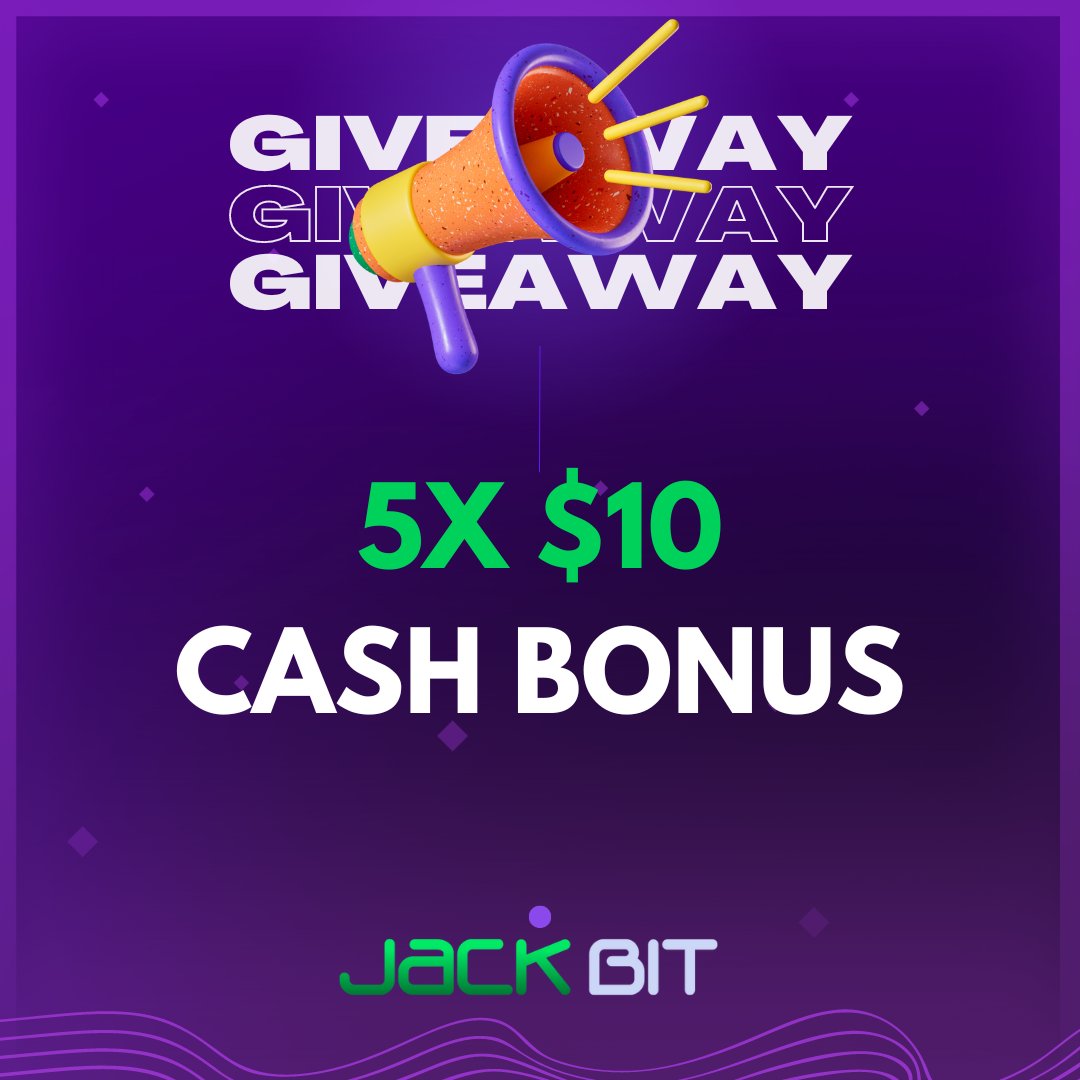 🤑$50 CASH BONUS GIVEAWAY 🤑

To participate in the giveaway
1. Follow <a href="/JackbitCasino/">Jackbit.com</a> 
2. Like and retweet the post

Good luck!