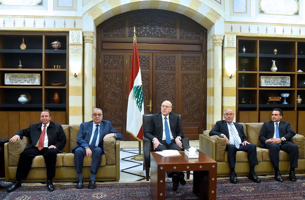 🟥 [#Lebanon] Mikati cabinet ministers meet at Grand Serail following Iranian strikes on Israel More details here 👉 olj.me/1410347