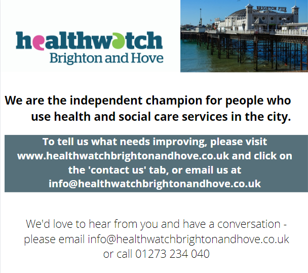 Read about what people have been telling us about health and social care over the last year ... GPs, dentists, hospital care, transport, waiting times and much more ... healthwatchbrightonandhove.co.uk/report/2024-04… This year, tell us your story ...