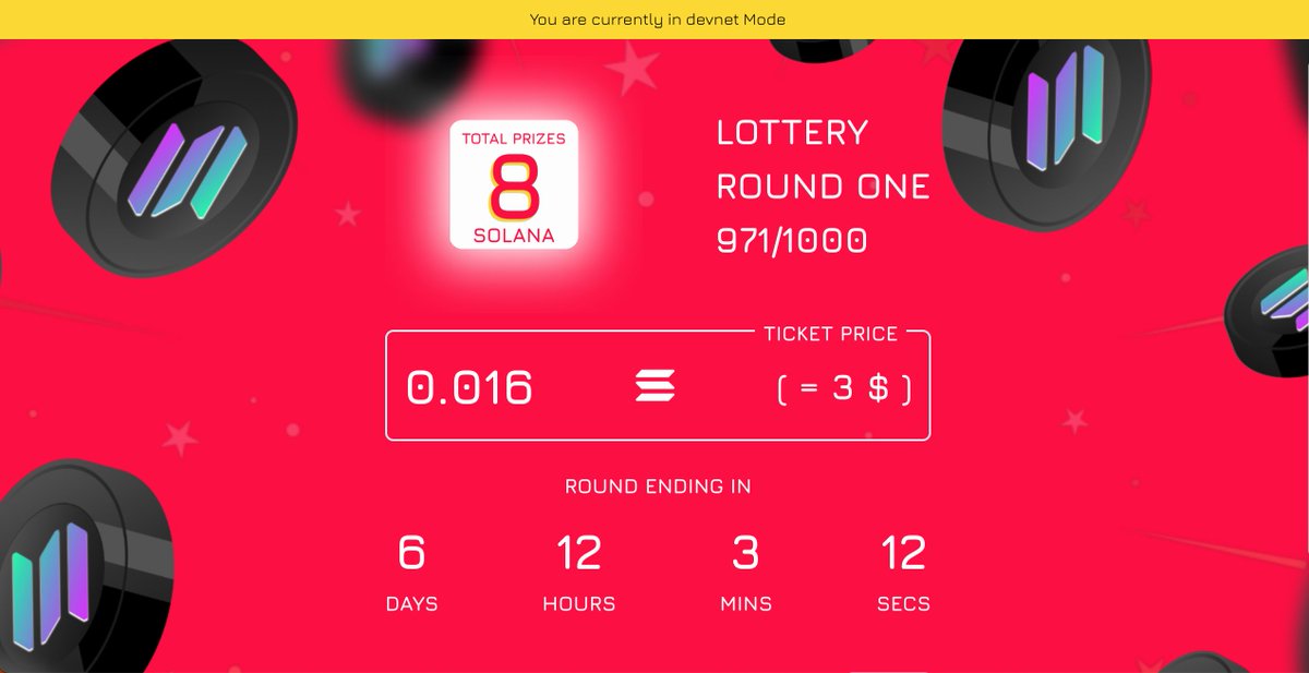 MyDaoMM's tweet photo. တစ်နှစ်ပြည့် အထိန်းအမှတ်အဖြစ်

0.6 $SOL Mainnet Prize ပေးမယ့် 
Devnet Version Link ကိုတော့ များမကြာမီ My Lottery Discord Server ထဲမှာ Surprise အဖြစ် ချပေးသွားမှာ ဖြစ်တာကြောင့် Stay Tuned ပါနော် 🥳

#Myanmar #mylottery #NFTs #cryptocurrencies #Solana https://t.co/m6A4gMMqbc