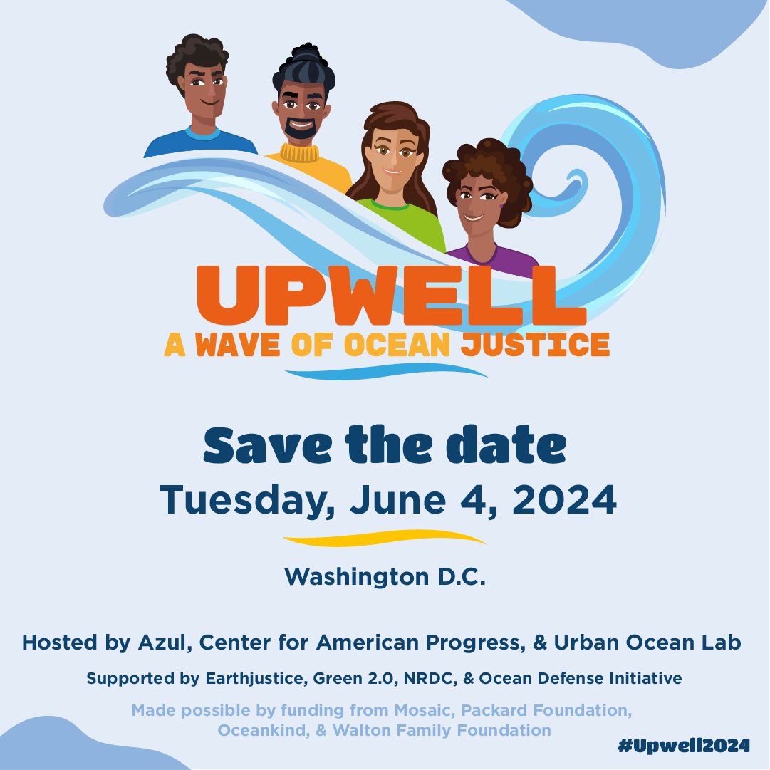 Green 2.0 is proud to be supporting #Upwell2024 hosted by @AzulDotOrg, @amprog  & @UrbanOceanLab! 🌊

Experts from across the country are converging on DC for to talk about #OceanJustice and you don’t want to miss it, more details to come soon!