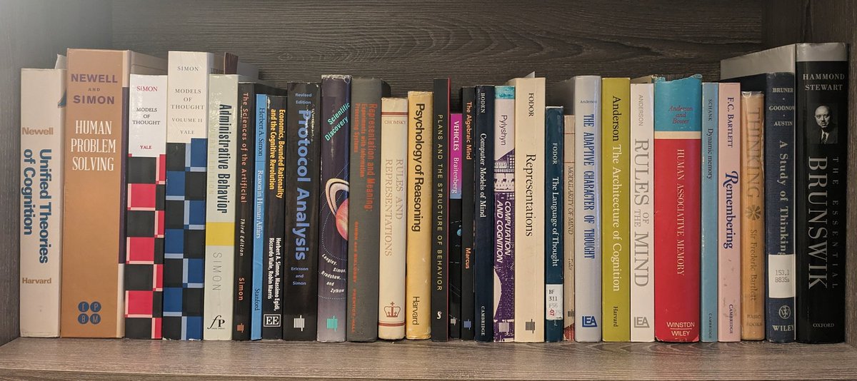 Finally finished reading my 'origins of cogsci' shelf! What would you add/replace*?

*suggestions to replace Newell/Simon will result in a block